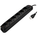 Alargador Shuko Proteccion Sobretension 6 Toma(S) 3 M Negro