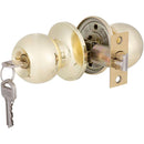 Cerradura dormitorio bola bronce pulido fx
