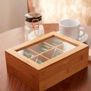 Caja Para Te Bambu Rectangular 16X21 Cm Cafe