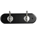 Percha 2 Ganchos Zinc Negro/cafe