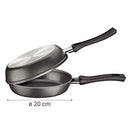 Sarten Tortillero Antiadherente 20 cm Aluminio Negro