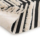 Alfombra Jacky 120x170 cm Algodon blanco y negro