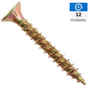 Tornillo Madera Madera 1-3/8 Pulg 9 Mm 12 Unidad(Es)