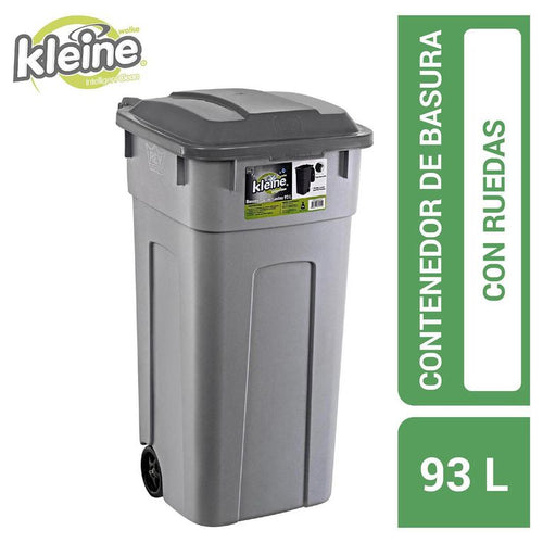 Basurero Contenedor 93 Litros Gris