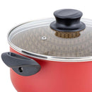 Cacerola de Aluminio 24 cm 5 Litros Rojo