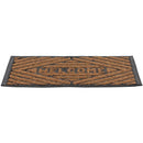 Limpiapies Welcome 60X40 Cm Caucho Cafe/Negro