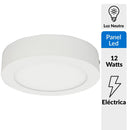 Panel sobrepuesto circular LED 12 W..