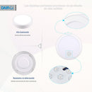 Panel Led Sobrepuesto Circular Blanco 12W Luz Fria