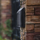 Aplique Solar Led Exterior Flama Negro