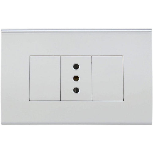 Tomacorriente Simple 10 A Blanco.