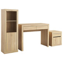 Escritorio + Librero + Cajonera Lida Roble 40X120X29 Cm