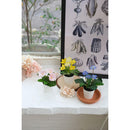 Set 3 Plantas Artificiales Mix de Flores 17 cm Colores Surtidos