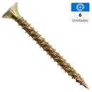 Tornillo Tirafondo Madera 2 Pulg 10 Mm 6 Unidad(Es)