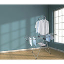 Tendedero de Ropa con Colgador Vertical Plegable Acero inoxidable 156x61x200 cm Cromo