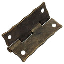 Bisagra decorativa recta 22 x 36 mm bronce antiguo 2 unid