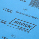 Lija Al Agua Norton Grano 1200 Carburo Silicio 22.5 X 27.5 C