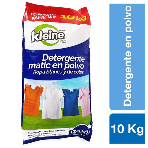 Detergente En Polvo Kleine Wolke 10 Kg Aroma Limon Ropa Blan