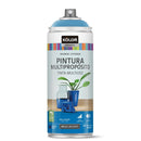 Pintura Esmalte Base Agua Spray 0.4 l Brillante azul.