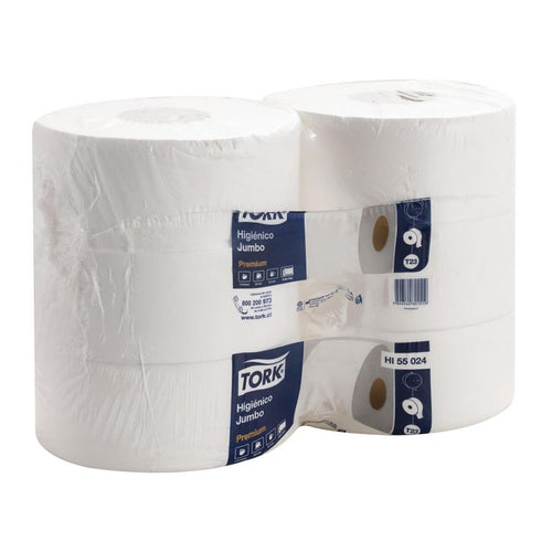 Papel Higienico Jumbo Premium Doble hoja 6 Rollos x 250 m
