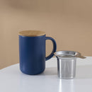 Mug con Infusor 490 ml Ceramica Sin coleccion Azul