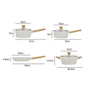 Bateria De Cocina 8 Piezas Aluminio Picnic Beige