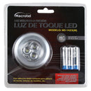 Luz Toque Led. Negro