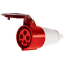 Enchufe industrial hembra volante IP44, 16A, 380V, 3P+T