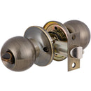 Cerradura dormitorio bola bronce envejecido fx