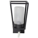 Farol de muro 60 W negro