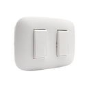 Interruptor Doble (9/15) Blanco Domino Sencia