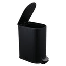 Papelero 8 Litros Plastico Negro Mate