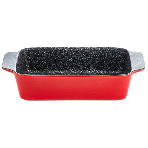 Asadera Fuente Horno Rectangular Roja