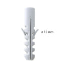 Tarugo con tornillo 10 mm 4 unidades