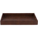 Bandeja Ecocuero Rectangular 30x45 cm Canela