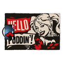 Limpiapies Harley Q 40X80 Cm Negro/Rojo