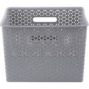 Canasto Ratan 35x24x47 cm 35 l Gris