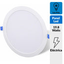 Panel Led Empotrado Circular Blanco 18W Luz Fria