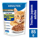 Alimento humedo trocitos jugosos para gatos, sabor atun 85g