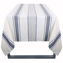 Mantel Cuadrada 180X180 Cm Raya Blanco/Azul