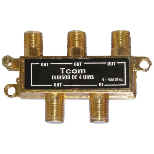 Splitter Coaxial 4 Salidas Para Tv