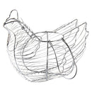 Gallinero Decorativo Cromado Gris para 6-12 Huevos