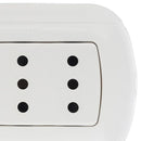 Enchufe 10A Triple Oval Blanco
