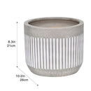 Macetero Vitoria De Ceramica 26X21 Cm Gris