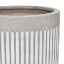 Macetero Vitoria De Ceramica 26X21 Cm Gris