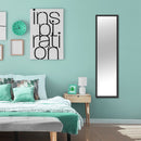 Espejo Decorativo Forma Rectangular 30X120 Cm Negro