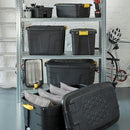 Caja Con Asa 40X42X77 Cm 75 L Negro Y Amarillo