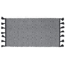 Bajada de Cama Algodon 60x110 cm Algodon Blanco/Gris