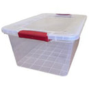 Caja Vitalbox 36X28X53 Cm 38 L Transparente/Rojo