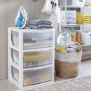Cajonera 39X71X46 Cm 127.4 L Blanco/Transparente