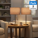 Pack 2 Lampara Mesa Mar Beige 40 cm